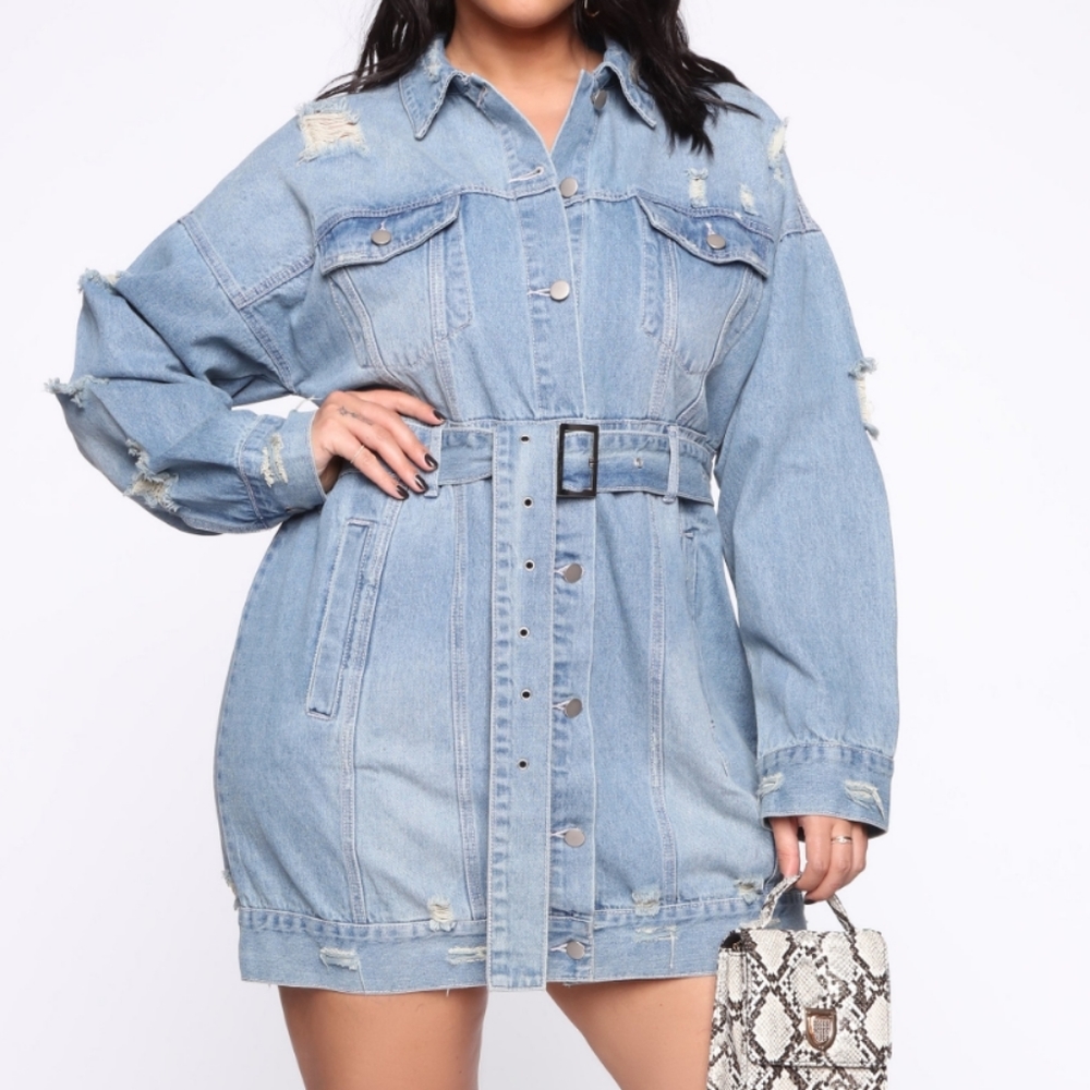 Denim Jean Mini Dress